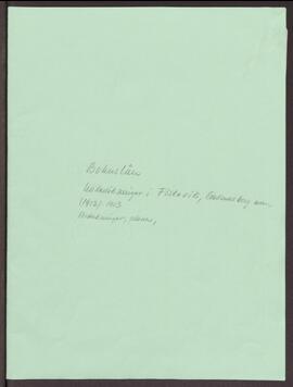 Bohuslän. Undersökningar i Fiskevik, Gullmarsberg m.m. (1912) - 1913, anteckningar, planer