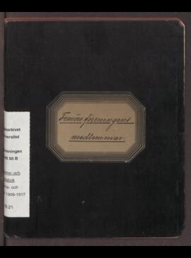 Medlems- och uppbördsbok 1909-1917