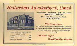 Hallströms Advokatbyrås arkiv